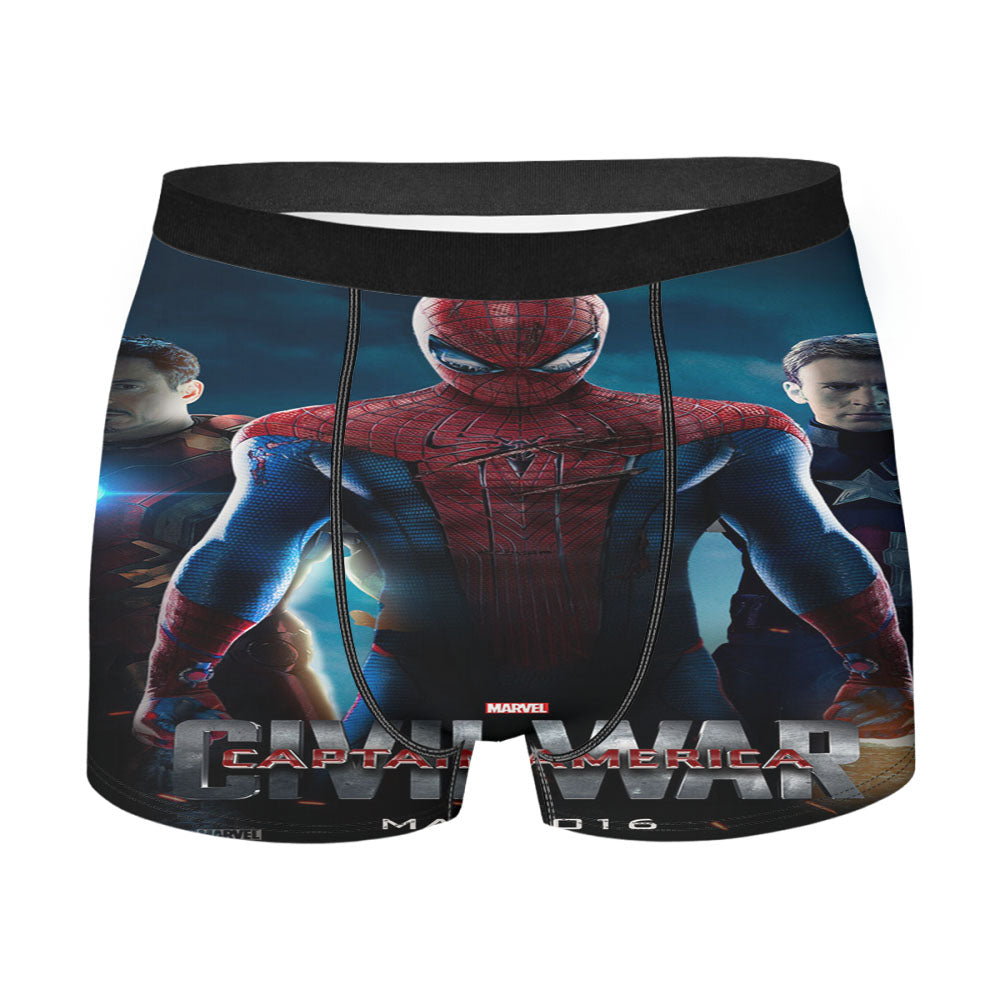 Marvel Civil War Captain America Men's Boxer Briefs