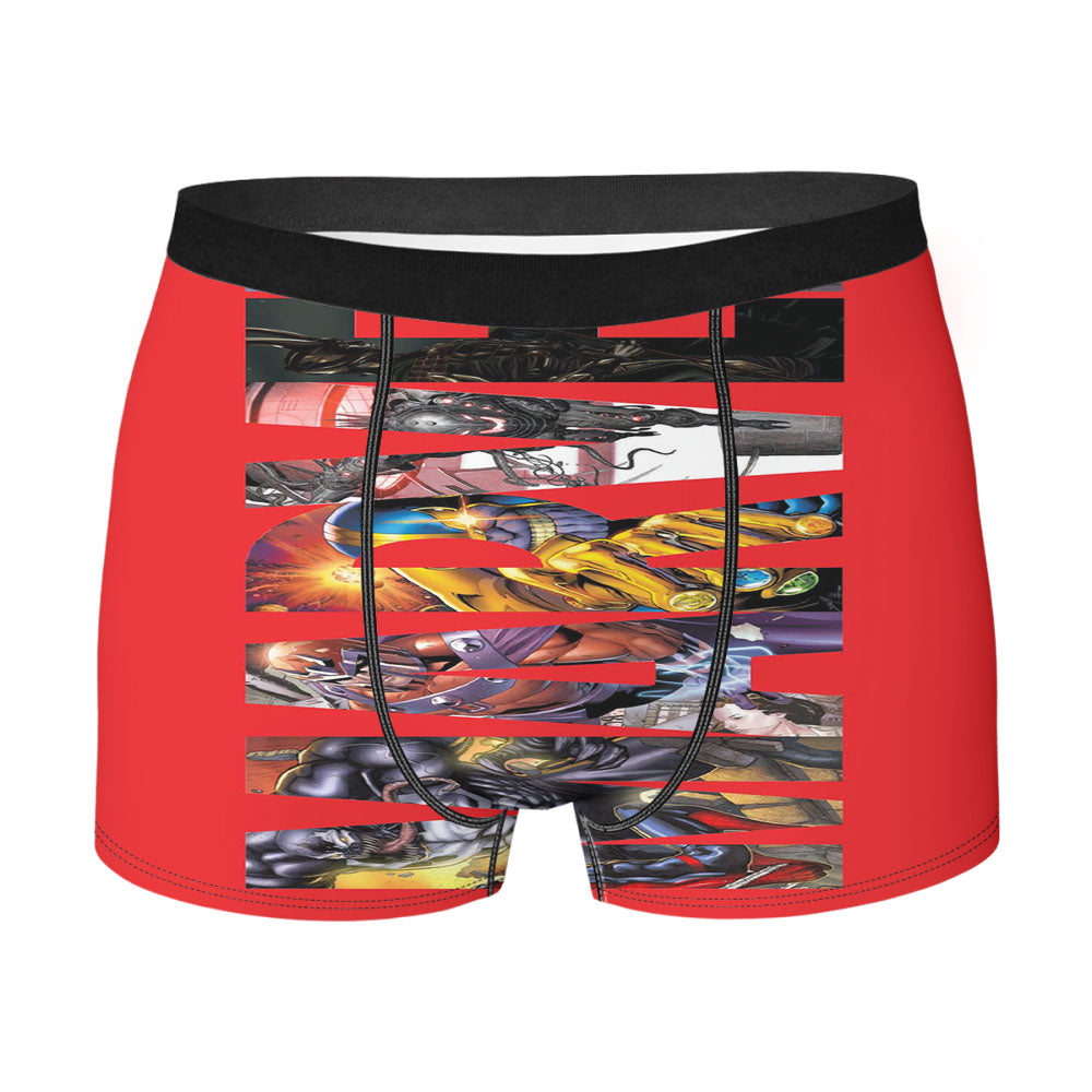 Marvel Font Art Character Men's Boxer Briefs