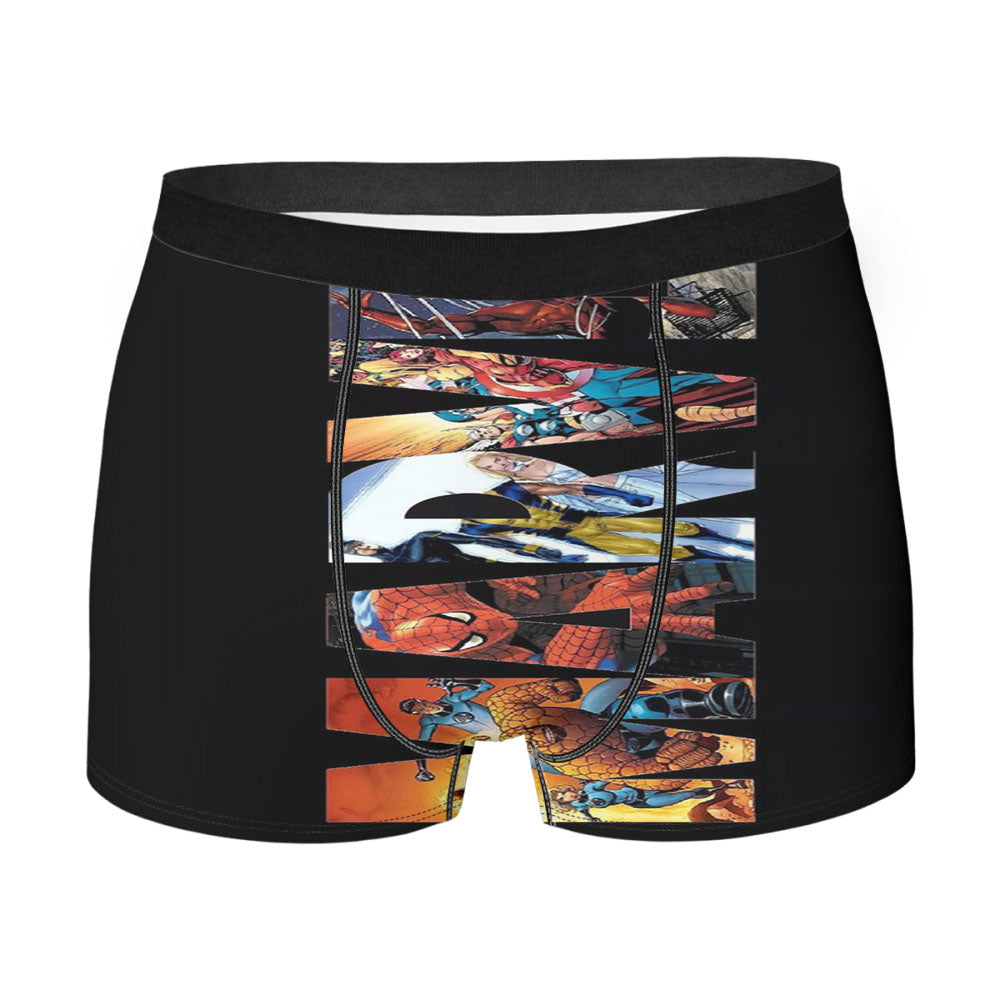 Marvel Logo Wallpaper Men's Boxer Briefs