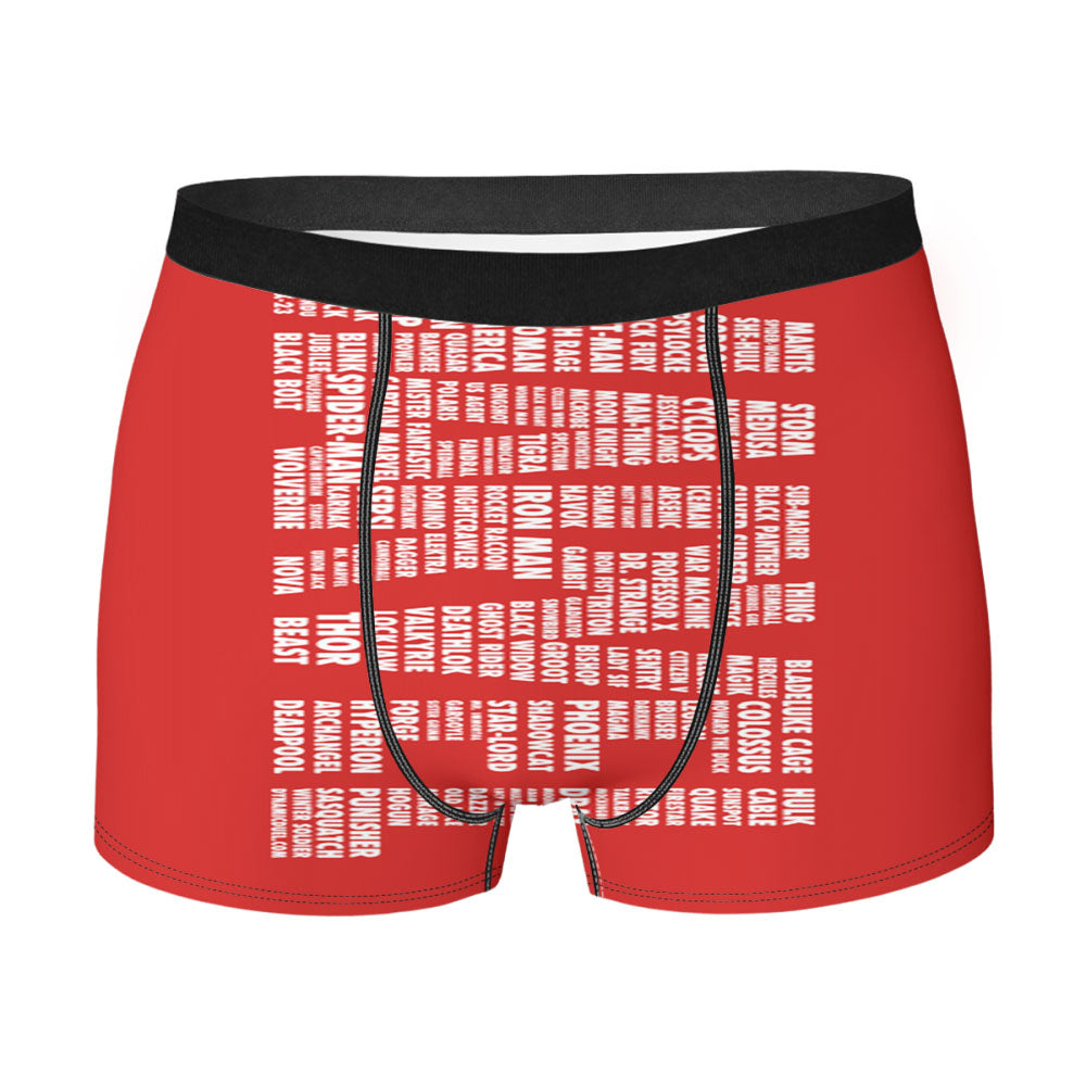 Marvel Names Men's Boxer Briefs