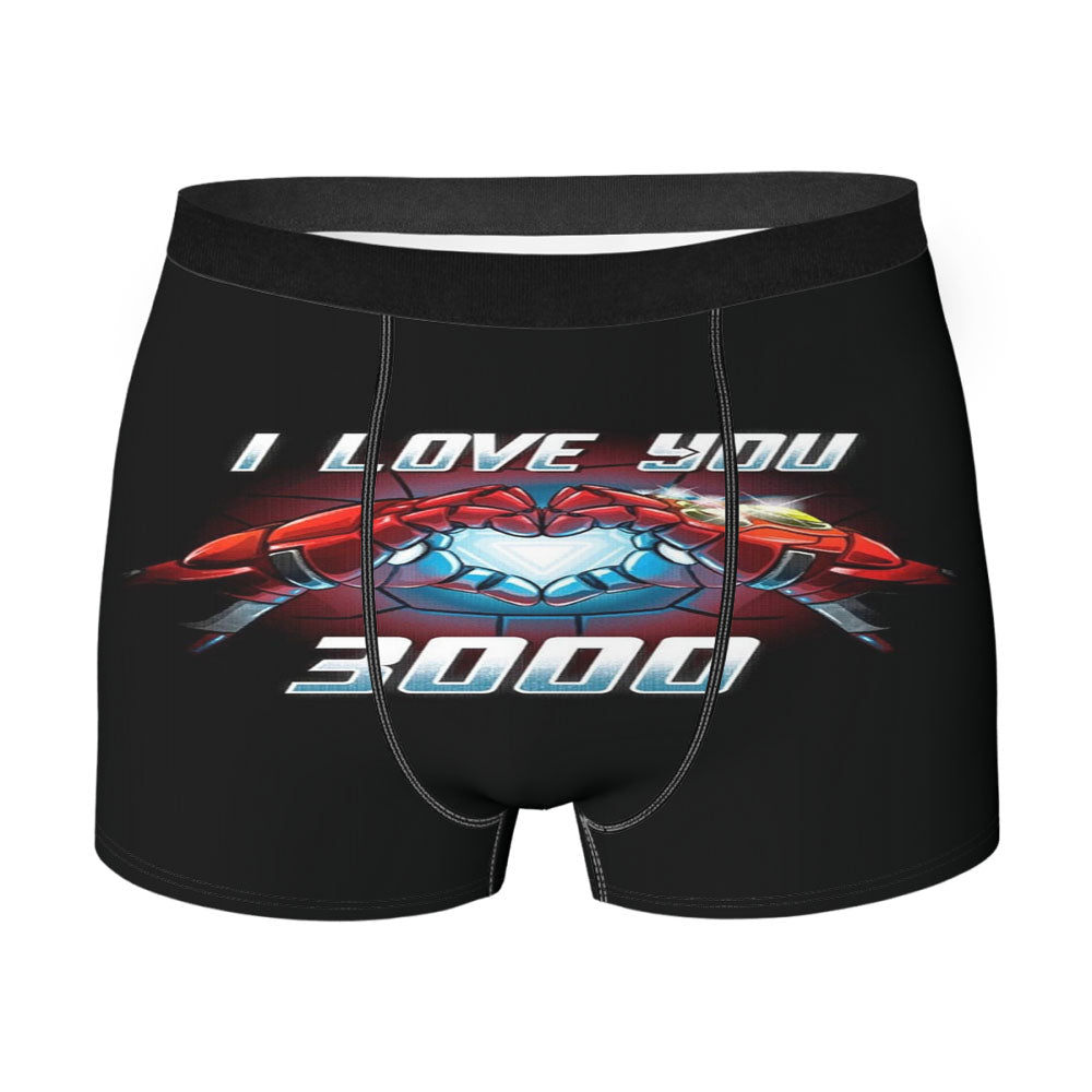 Marvel Studios Iron Man I Love You 3000 Men's Boxer Briefs