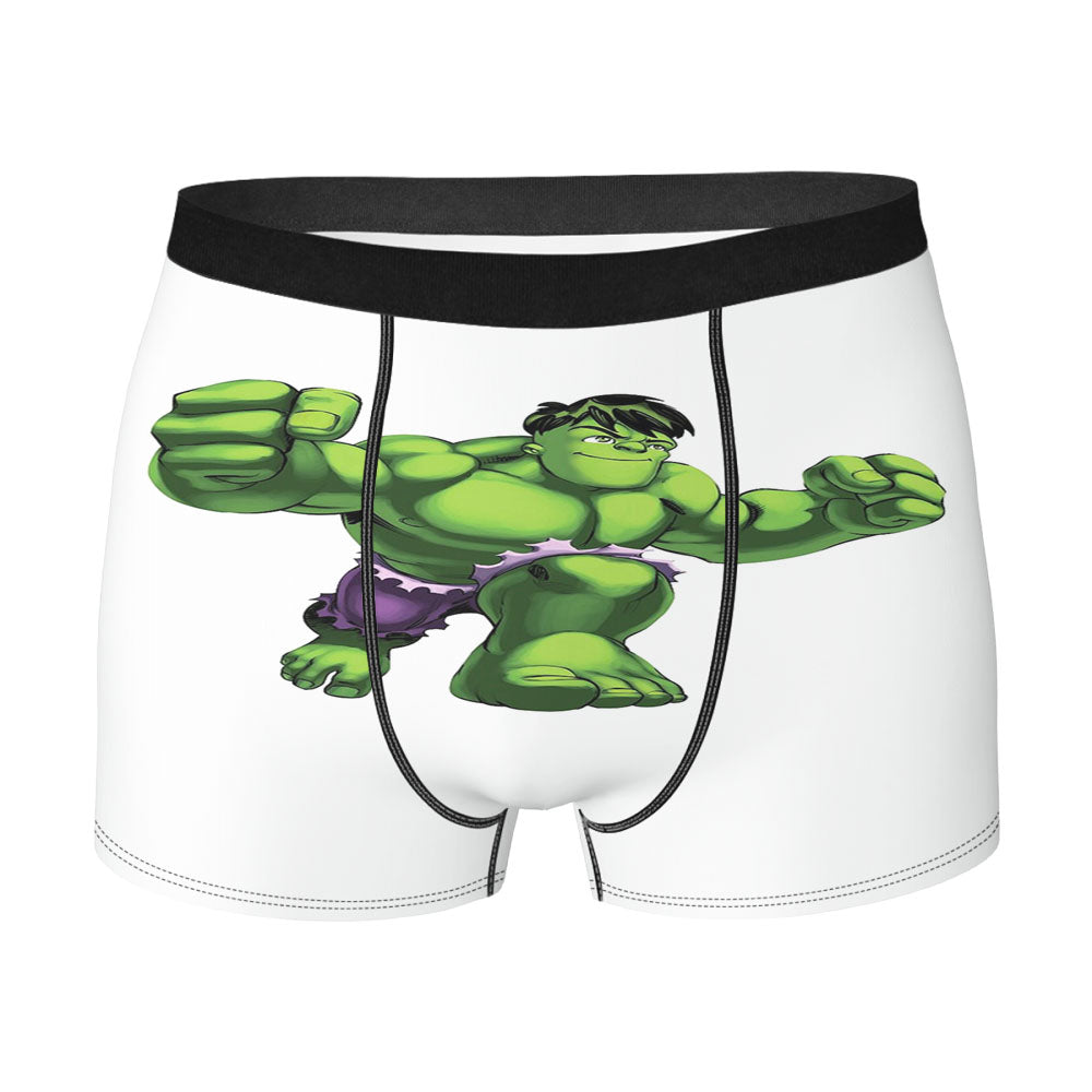 Marvel Super Hero Squad Chibi Hulk Men's Boxer Briefs