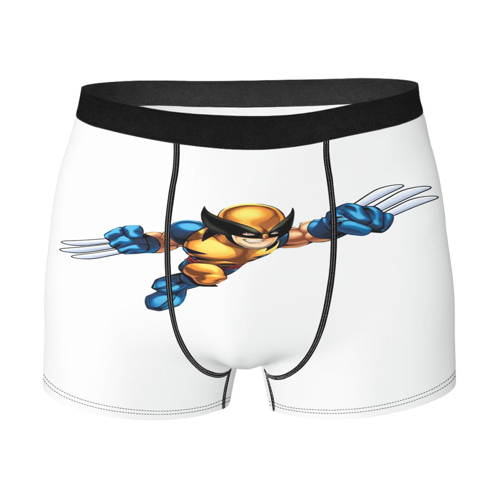 Marvel Super Hero Squad Chibi Wolverine Men's Boxer Briefs
