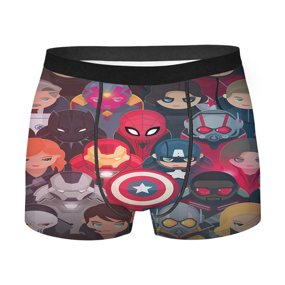 Marvel Superheroes Art Men's Boxer Briefs