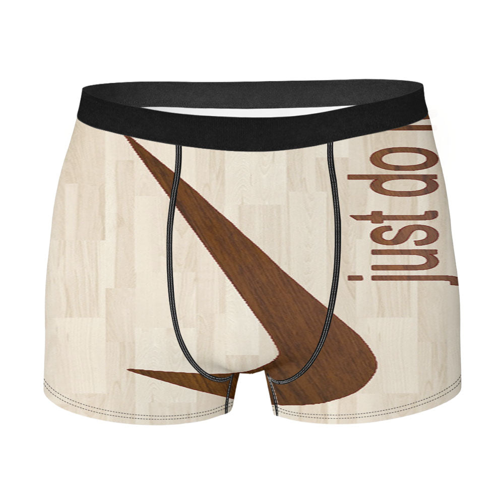 Wooden Nike Just Do It Men's Boxer Briefs