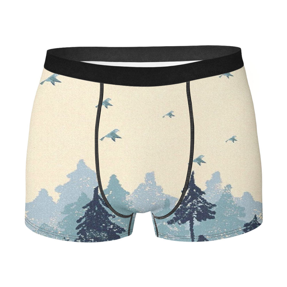 Woodland Whimsy Bluebird Men's Boxer Briefs