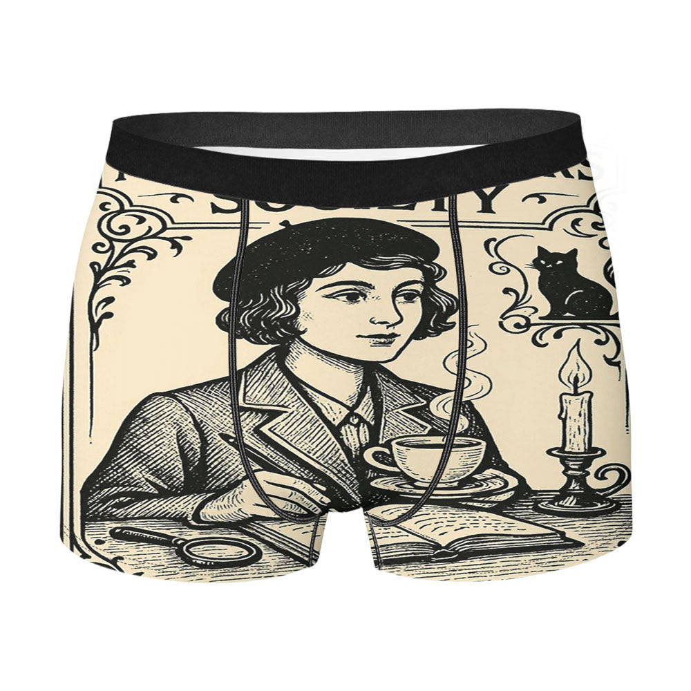 Writer Girls Club Mystery Wall Art Men's Boxer Briefs