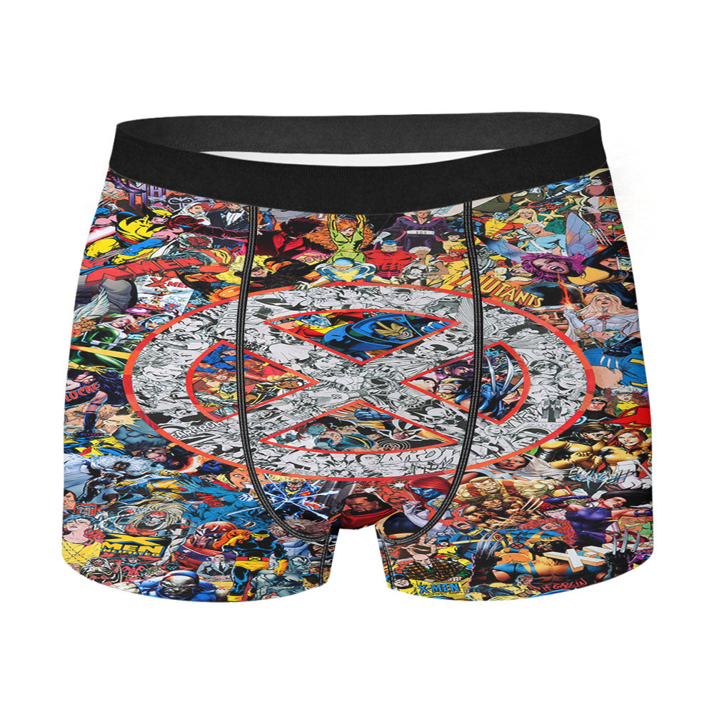 X Men Collage Marvel Men's Boxer Briefs