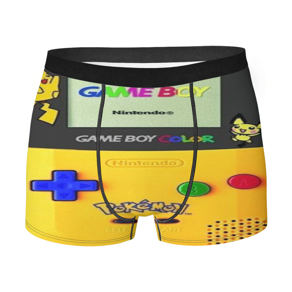 Yellow Gameboy Pokemon Men's Boxer Briefs
