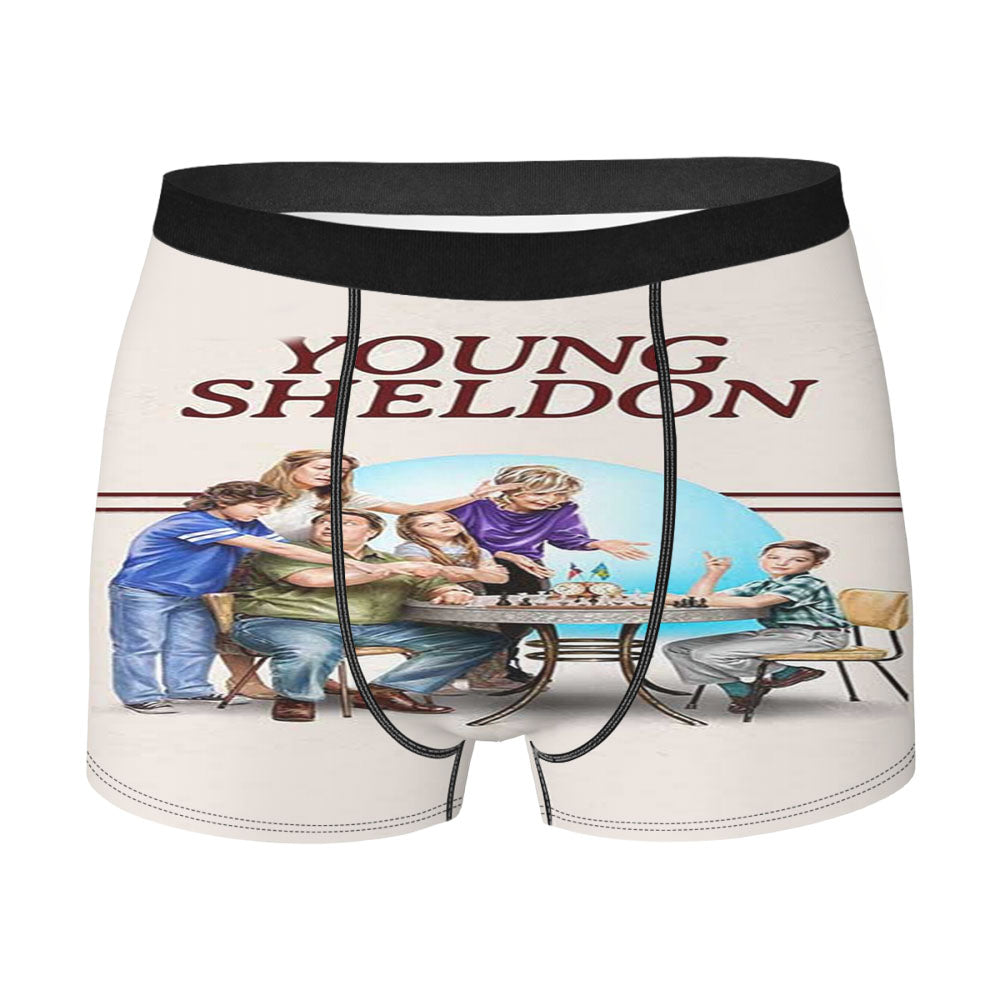 Young Sheldon Characters Men's Boxer Briefs