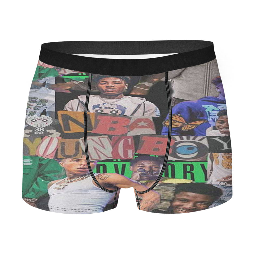 Youngboy Nba Collage 2 Men's Boxer Briefs