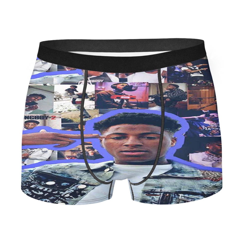 Youngboy Nba Collage 3 Men's Boxer Briefs