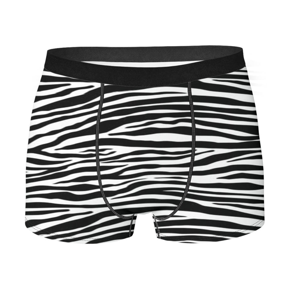 Zebra Skin Pattern Men's Boxer Briefs