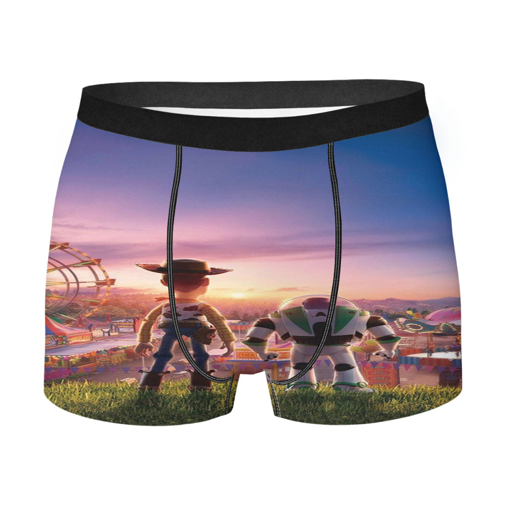 Buzz Lightyear And Woody Toy Story 4 Movie Men'S Boxer Briefs