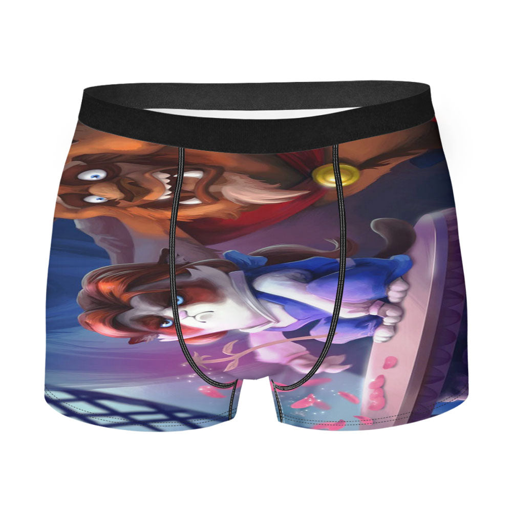 Grumpy Cat And The Beast Men'S Boxer Briefs
