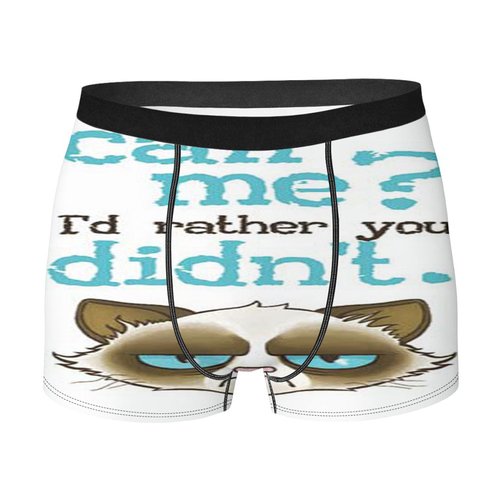 Grumpy Cat Call Me Men'S Boxer Briefs