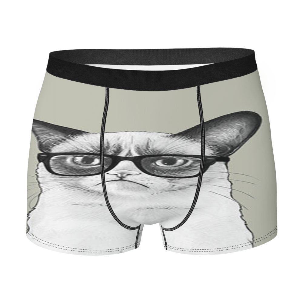 Grumpy Cat Glasses Men'S Boxer Briefs