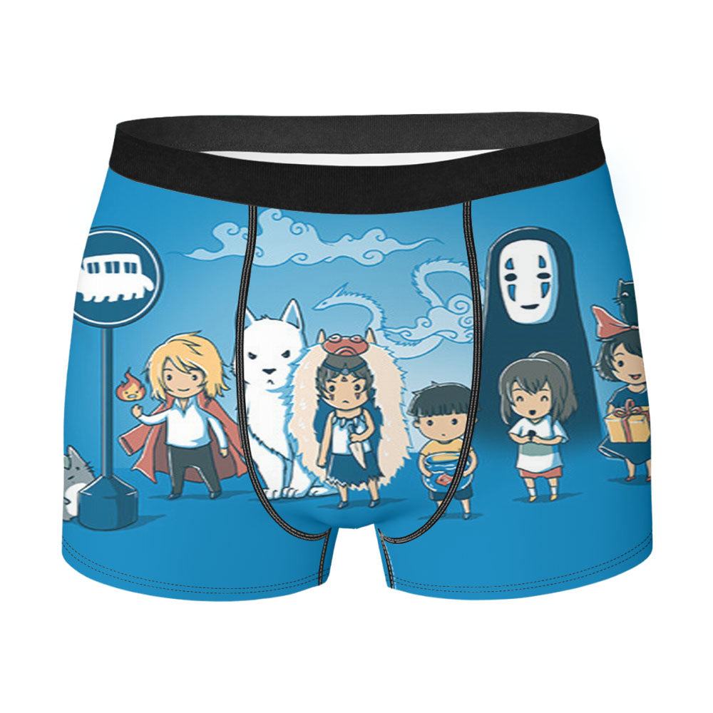 Studio Ghilbli Anime Cartoon Men'S Boxer Briefs