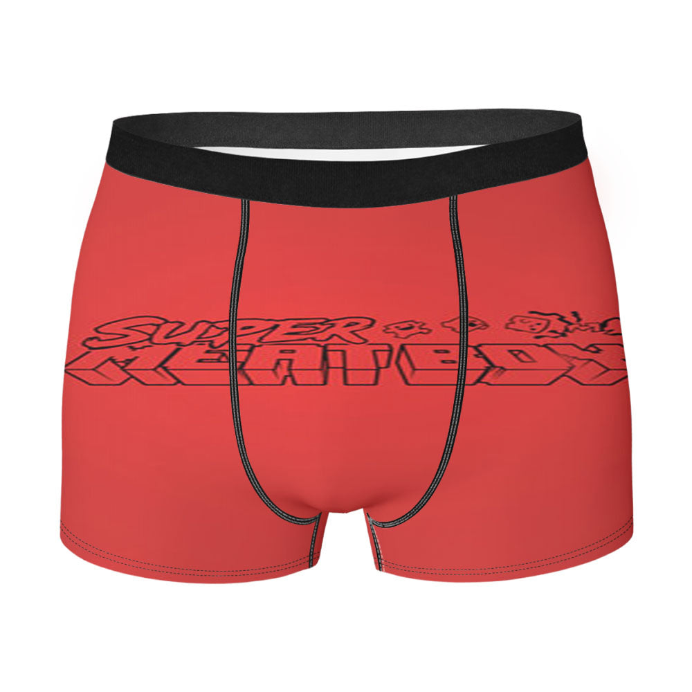 Super Meat Boy Text Men'S Boxer Briefs