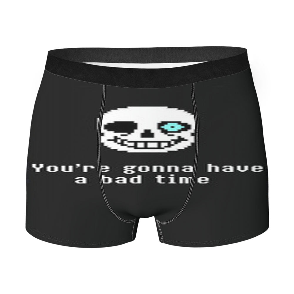 Undertale Sans Bad Time Quotes Men'S Boxer Briefs