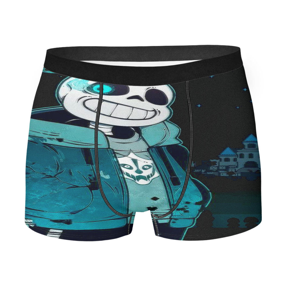 Undertale Sans Skeleton Night Wallpapers Men'S Boxer Briefs