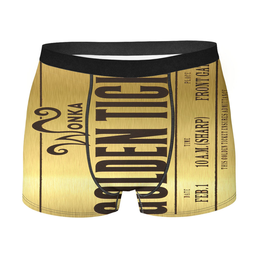Wonka Golden Ticket Men'S Boxer Briefs