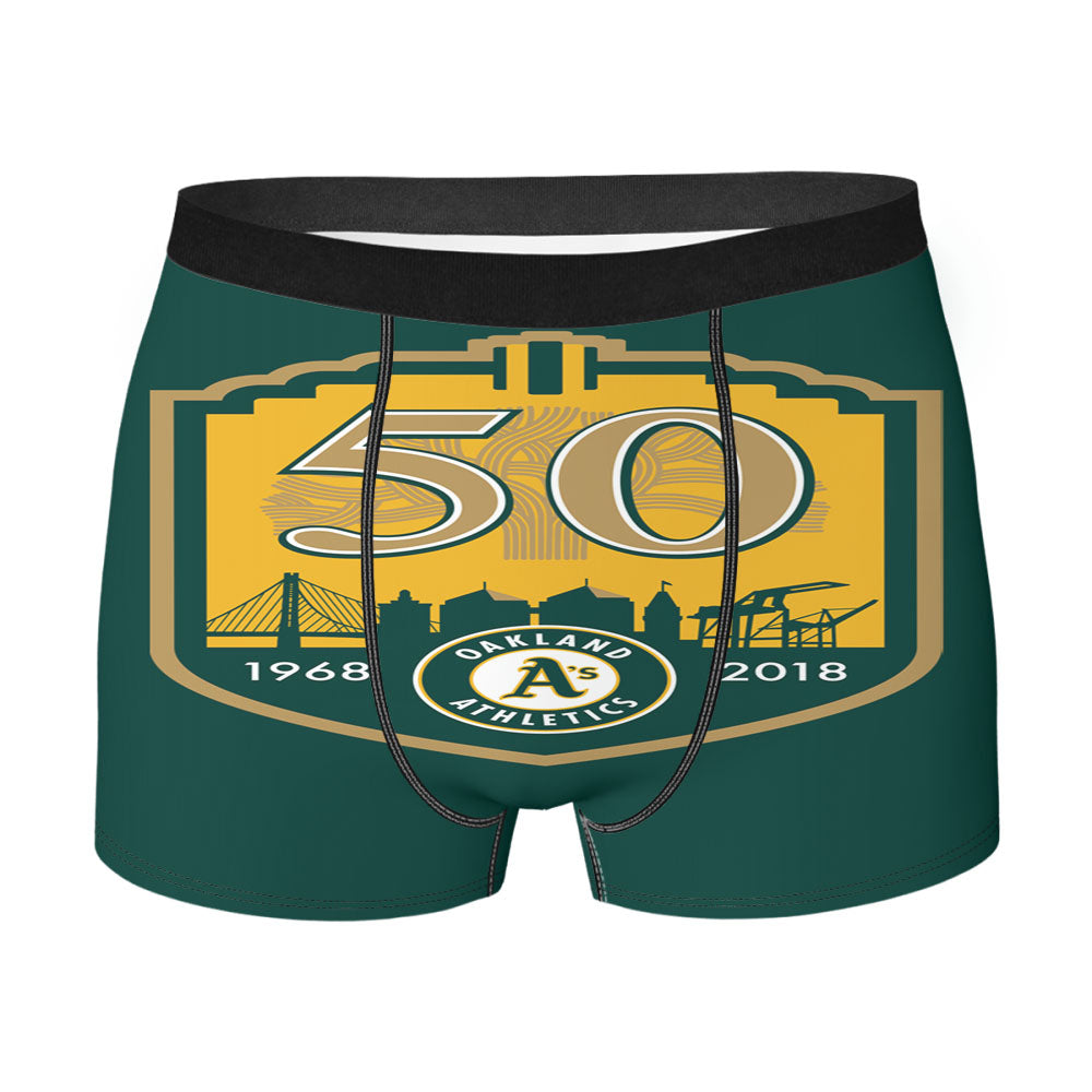 50Th Oakland Athletics Men'S Boxer Briefs