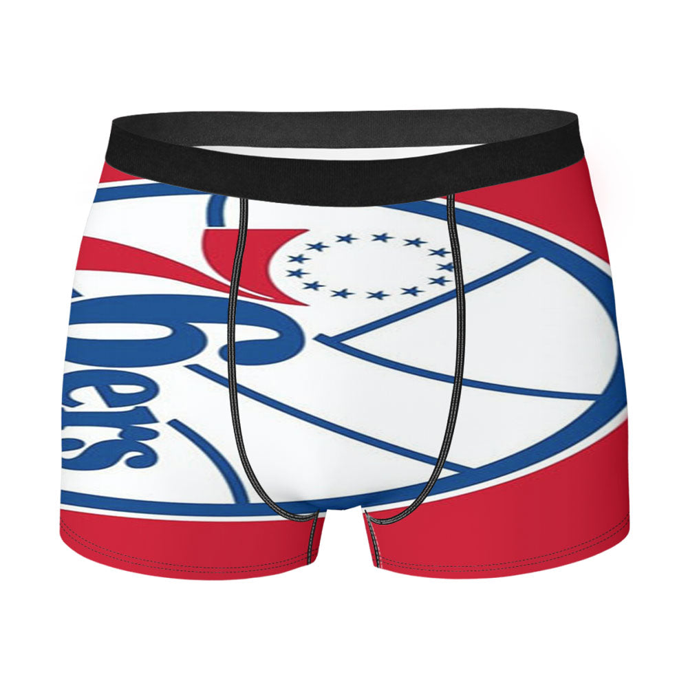 76Ers Blu White Red Men'S Boxer Briefs