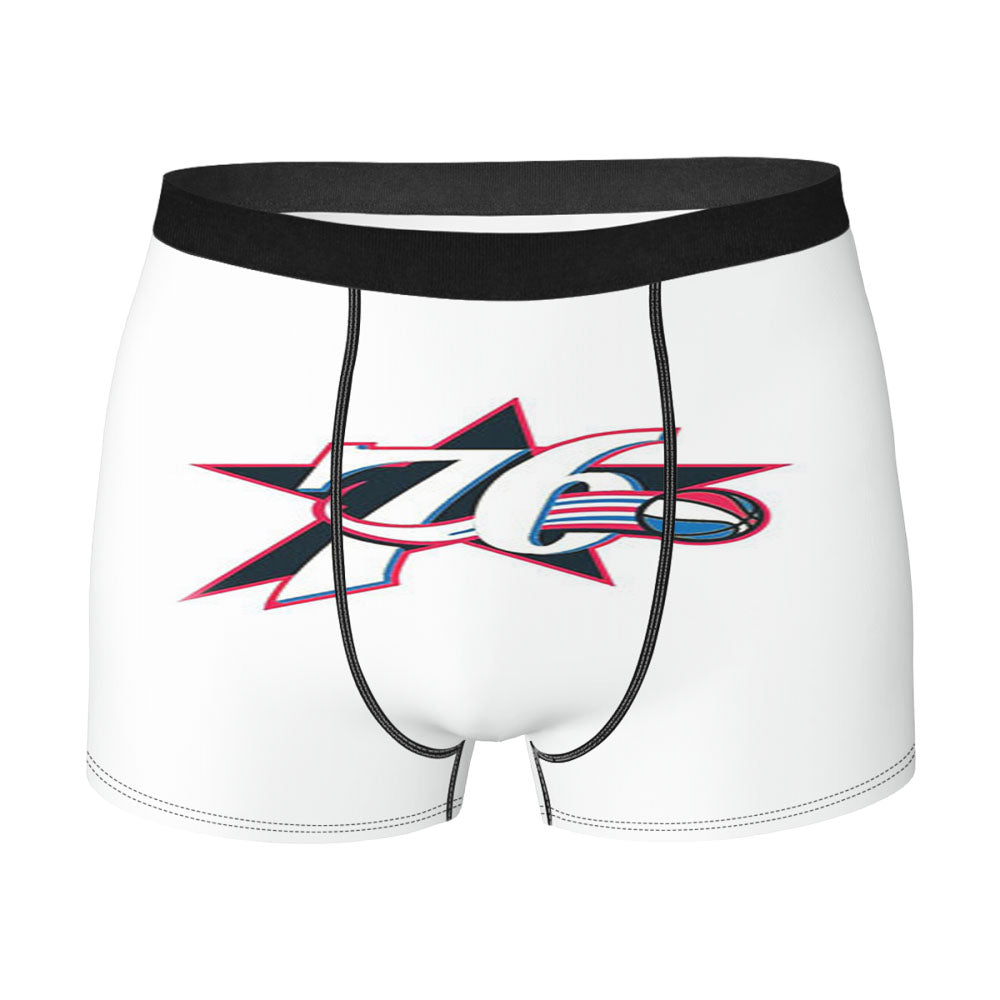 76Ers Logo Ball Back Men'S Boxer Briefs
