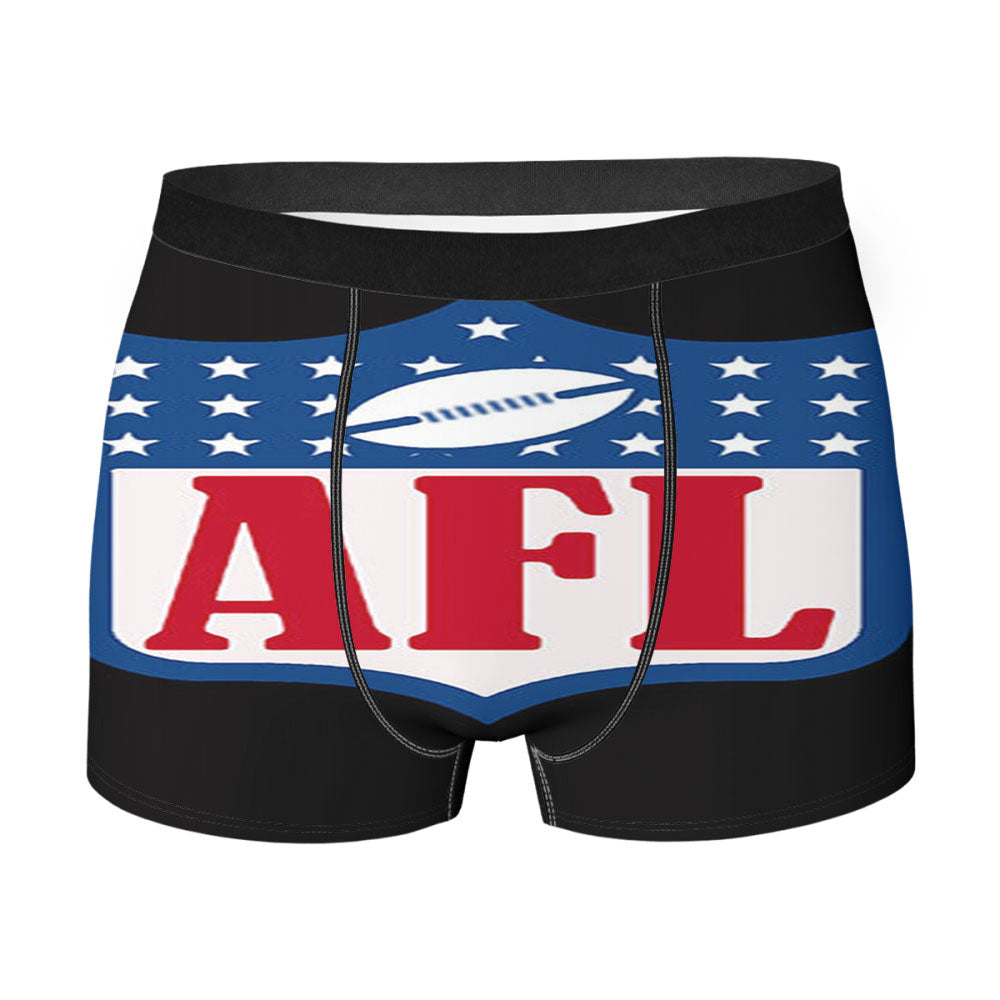 Afl Black Men'S Boxer Briefs