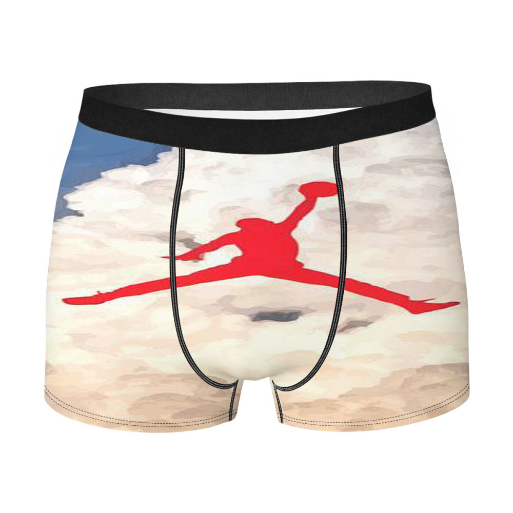 Air Jordan Logo In Sky Men'S Boxer Briefs