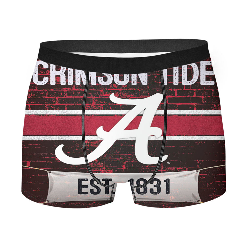 Alabama Crimson Tide Est 1831 Men'S Boxer Briefs