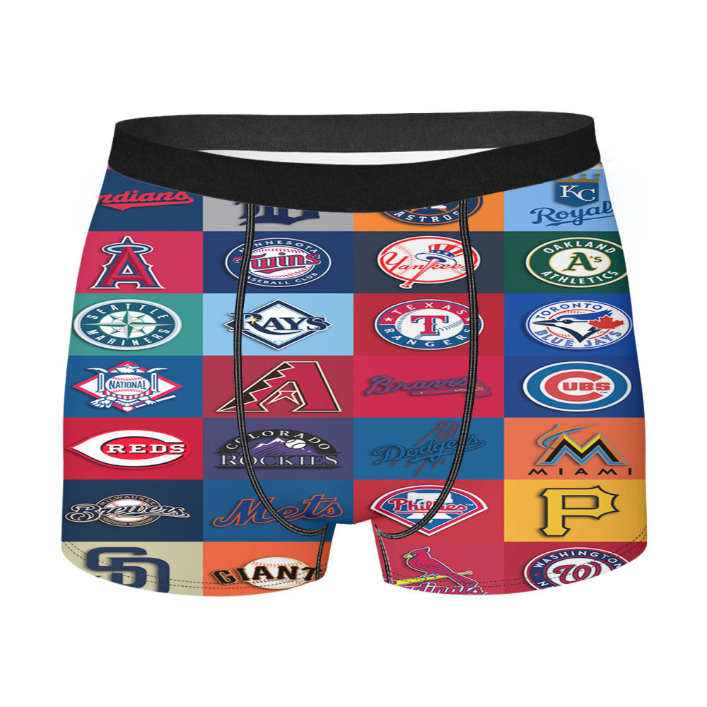 All Mlb Team Logos Collage Men'S Boxer Briefs