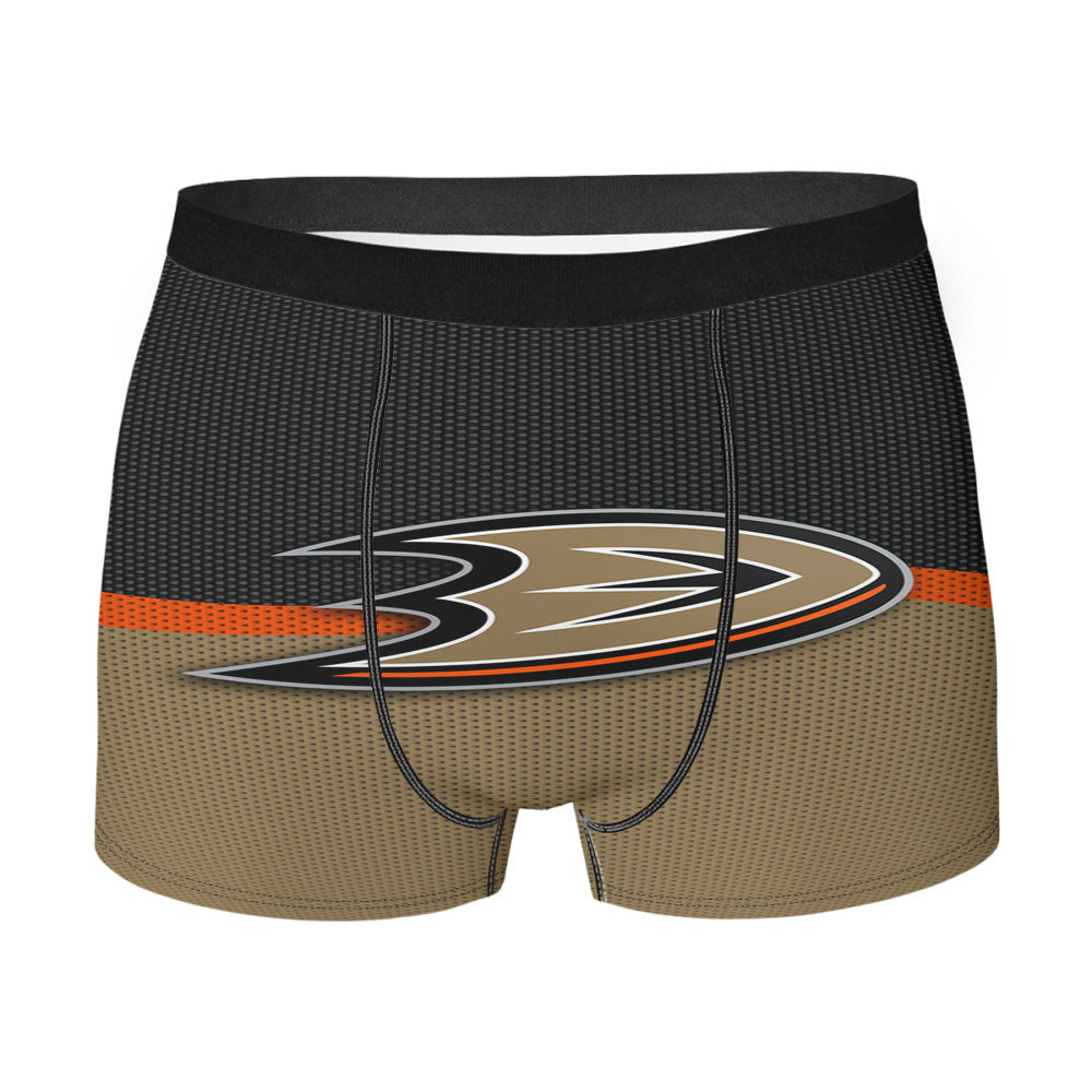 Anaheim Ducks Logo Jersey Men'S Boxer Briefs