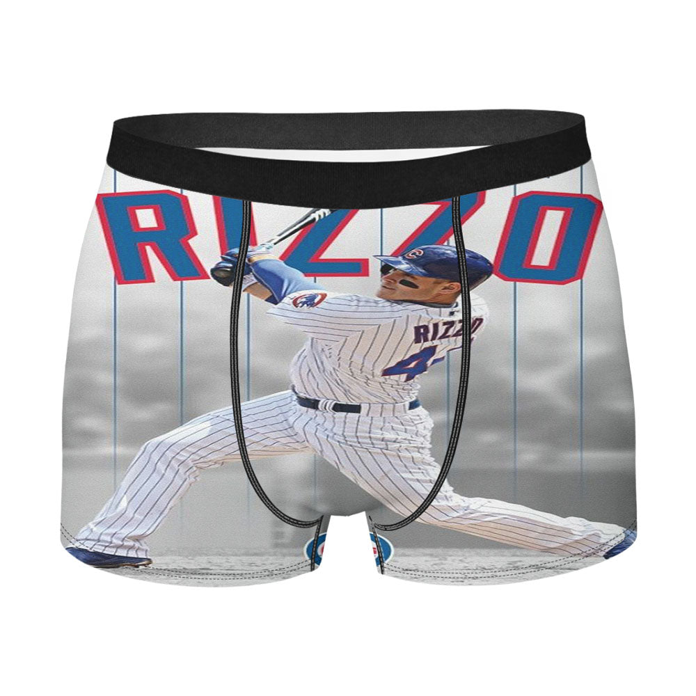 Anthony Rizzo Chicago Cubs Baseball Men'S Boxer Briefs