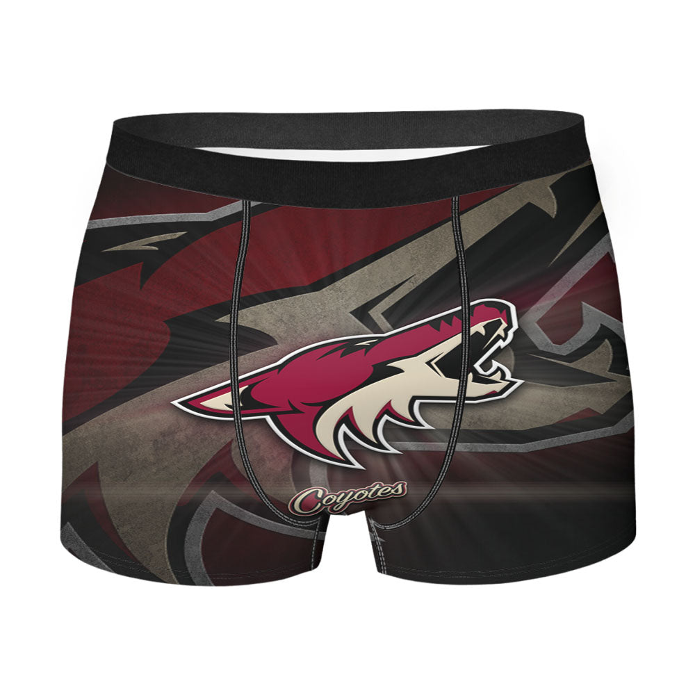 Arizona Coyotes Wolf Nhl Logo Men'S Boxer Briefs