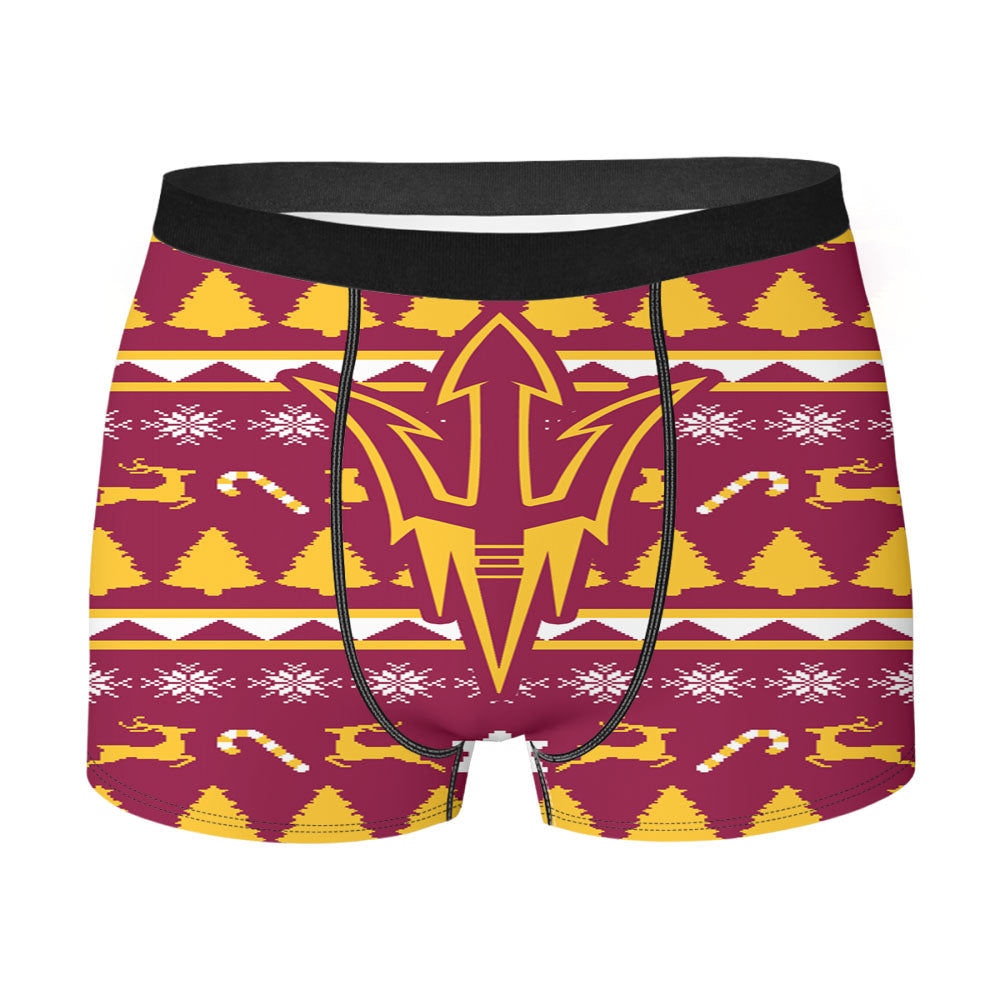 Arizona State University Christmas Sweater Men'S Boxer Briefs