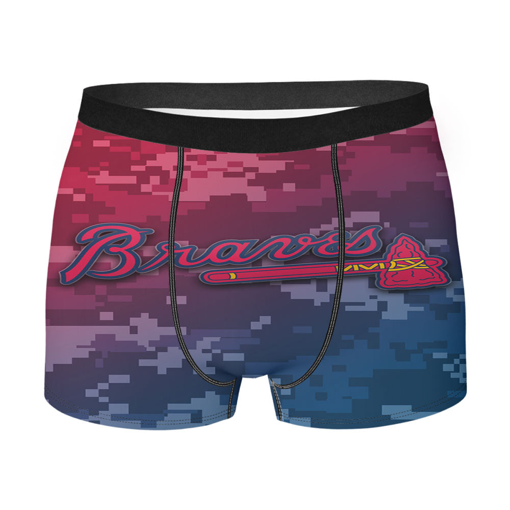 Atlanta Braves Army Camo Men'S Boxer Briefs