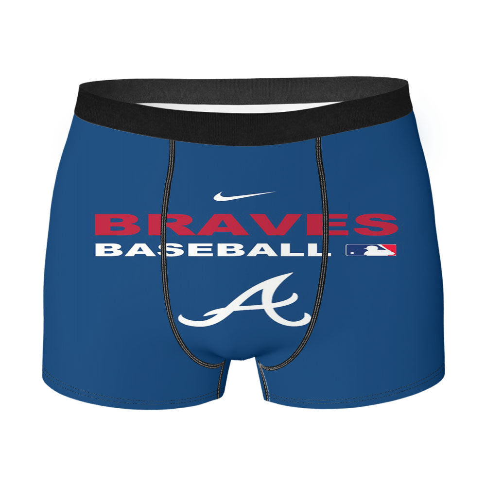 Atlanta Braves Backgrounds Men'S Boxer Briefs