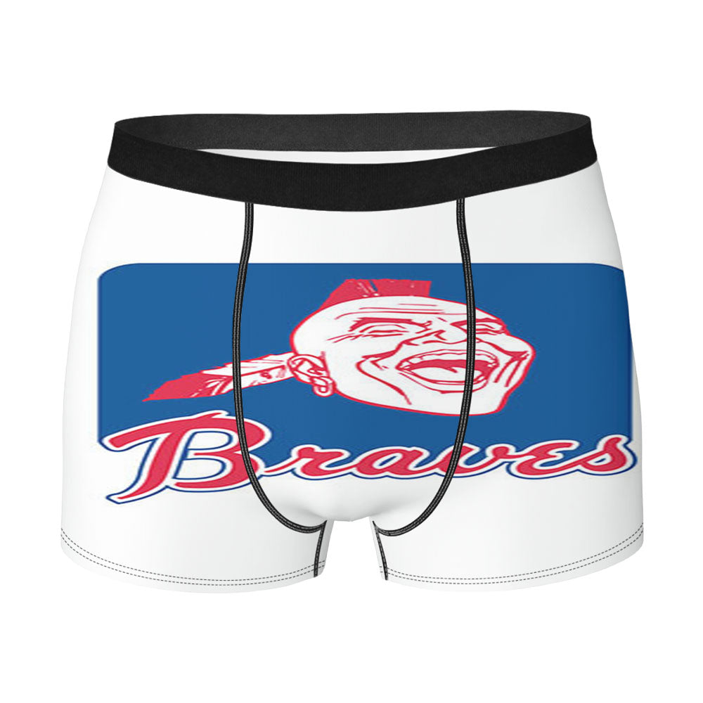 Atlanta Braves Blue Art Men'S Boxer Briefs