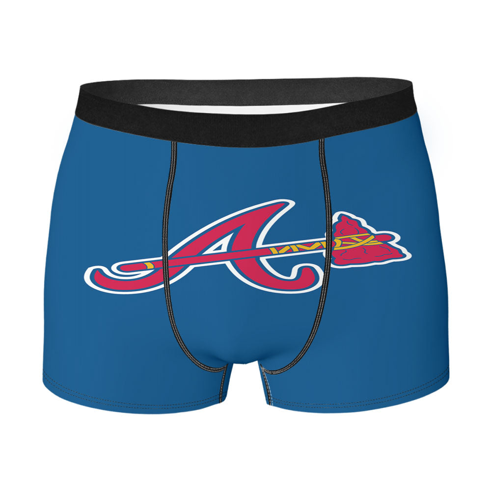 Atlanta Braves Logo Blue Men'S Boxer Briefs
