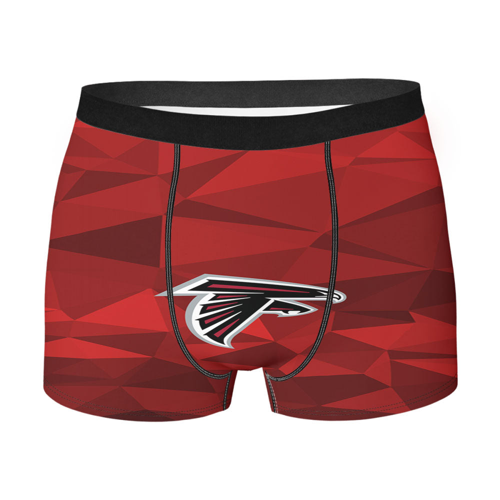 Atlanta Falcons Red Geometric Men'S Boxer Briefs
