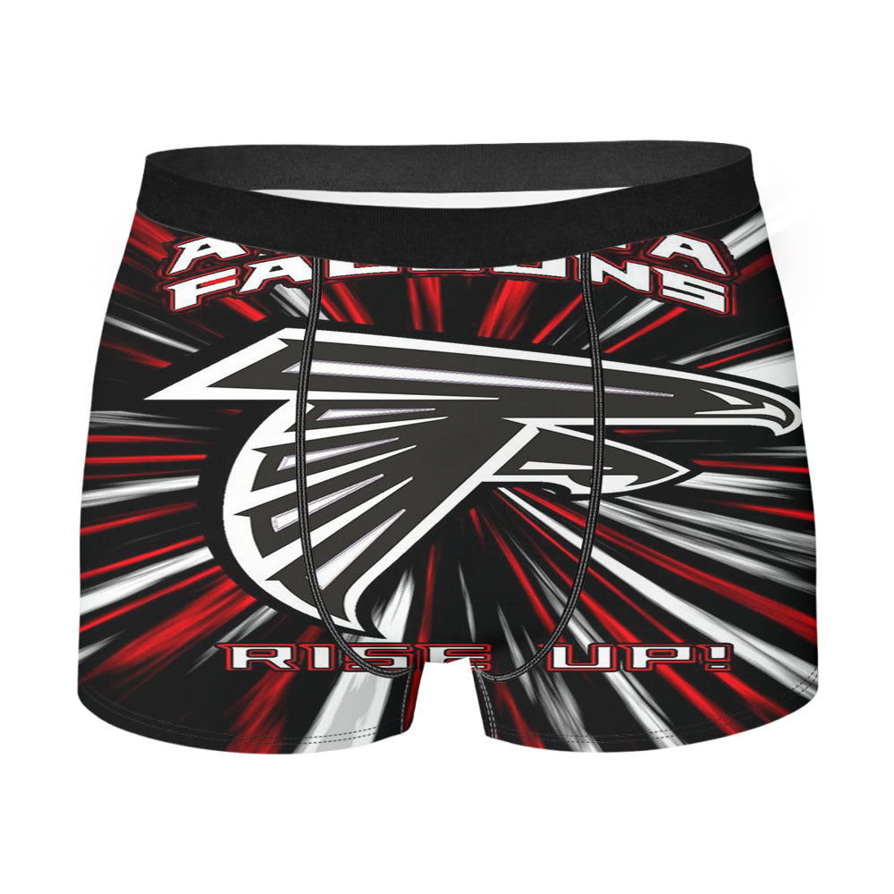 Atlanta Falcons Rise Up Nfl Logo Men'S Boxer Briefs