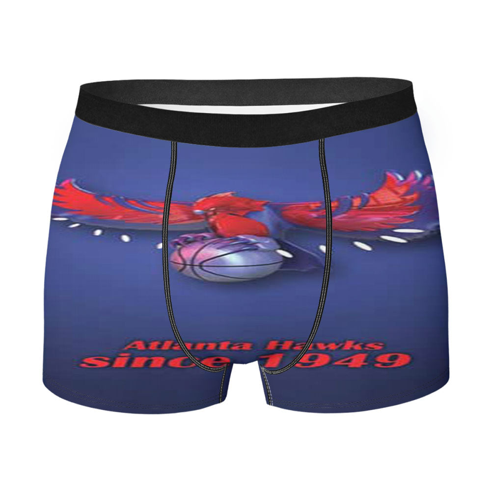 Atlanta Hawks Blue Fade Men'S Boxer Briefs