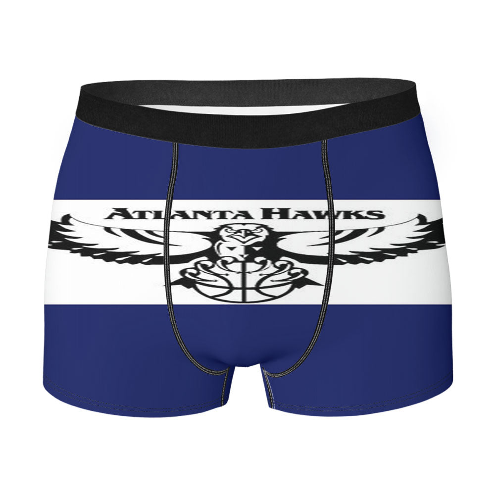 Atlanta Hawks Blue White Men'S Boxer Briefs