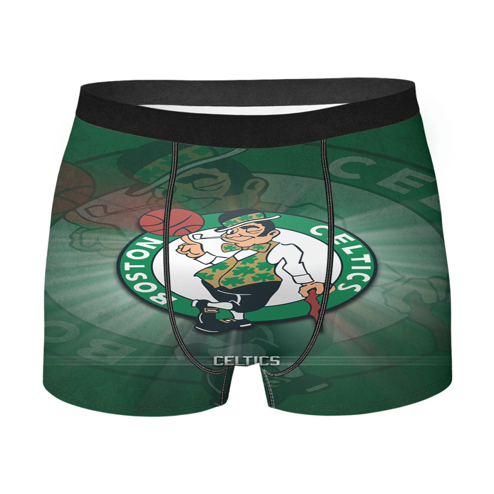 Awesome Boston Celtics Logo Wallpaper Men'S Boxer Briefs