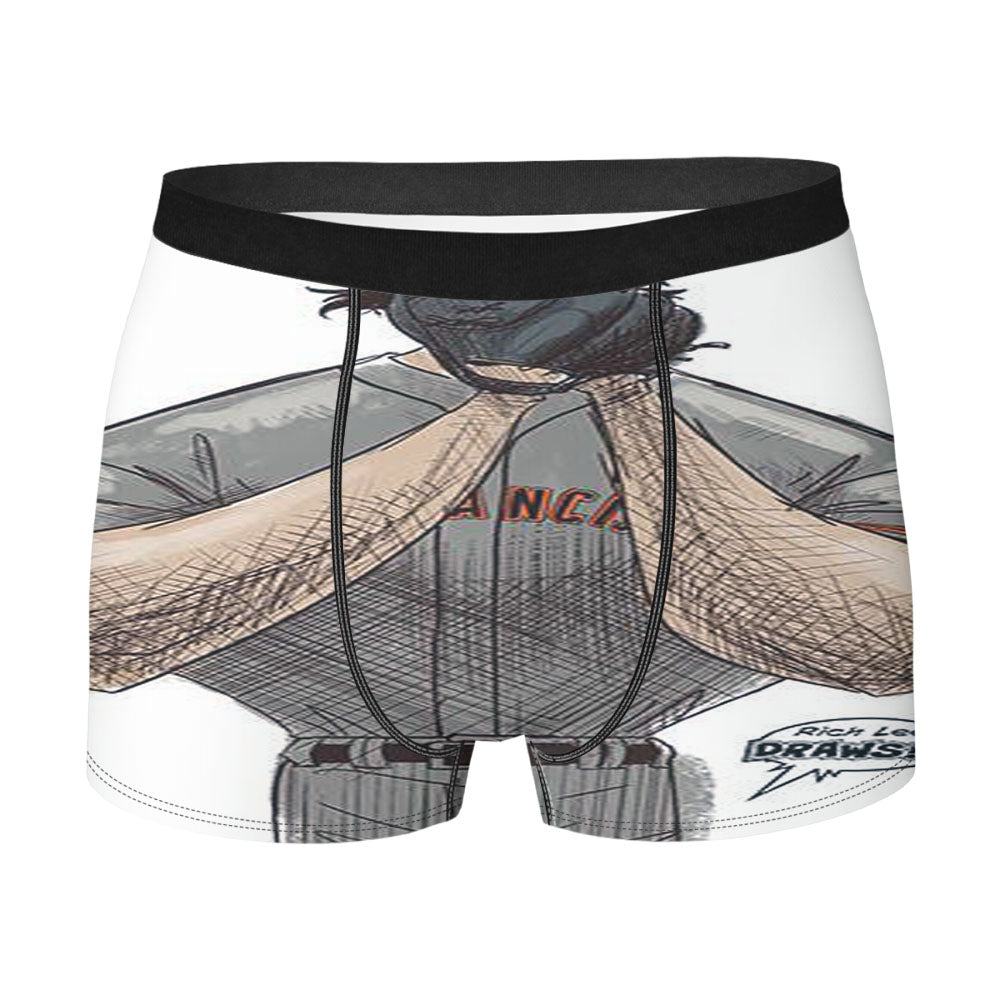Baseball America Club Cartoon Men'S Boxer Briefs