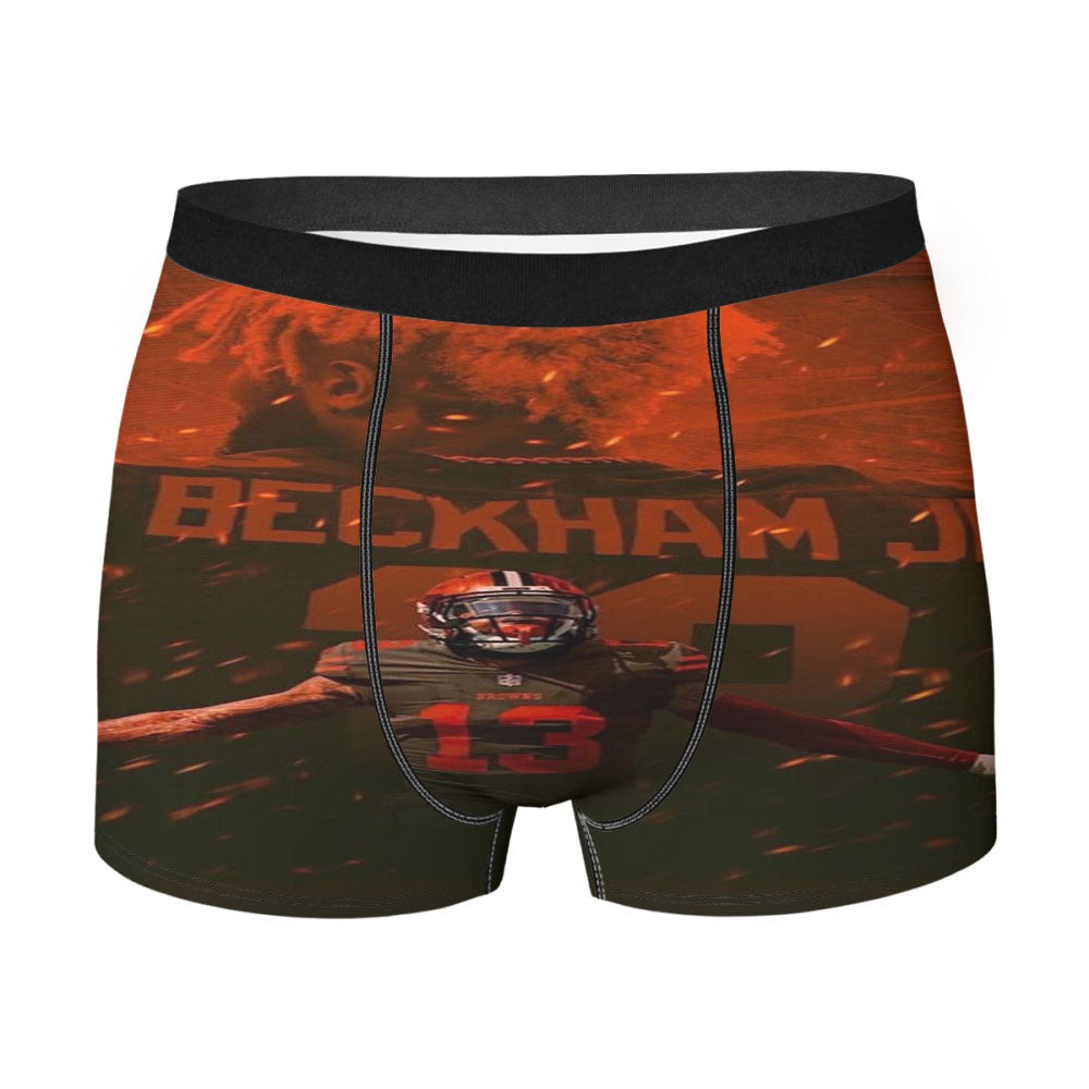 Beckham Jr Orange Cleveland Brown Men'S Boxer Briefs