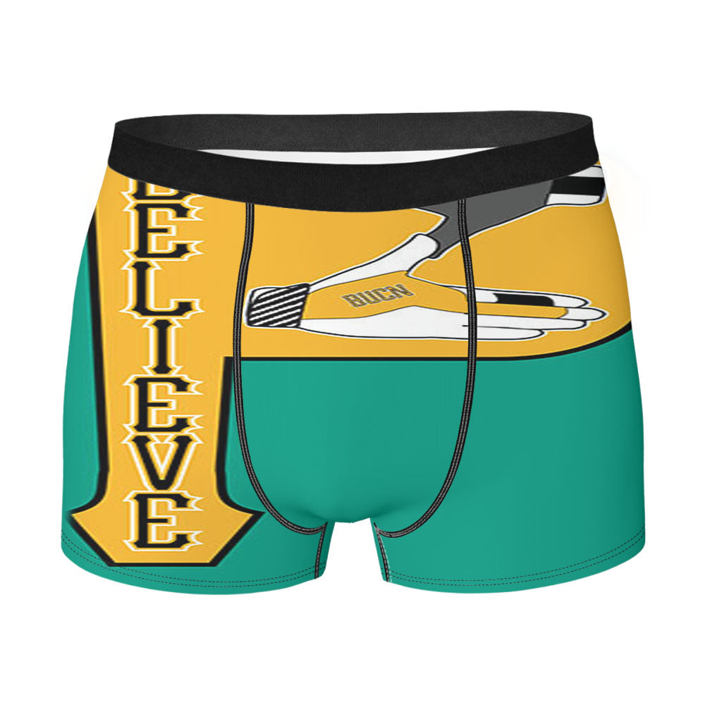 Belive Baseball Men'S Boxer Briefs