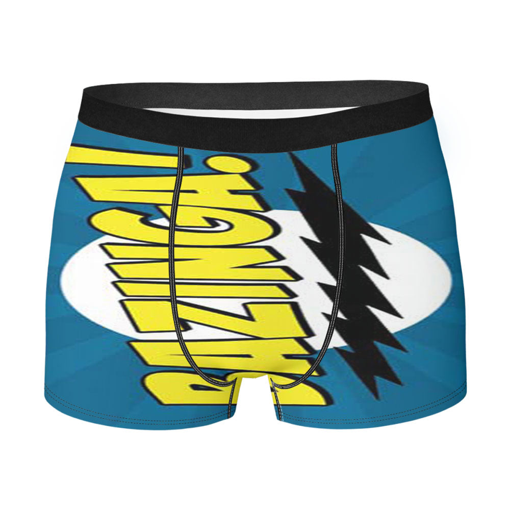 Big Bang Theory Bazinga Blue Men'S Boxer Briefs